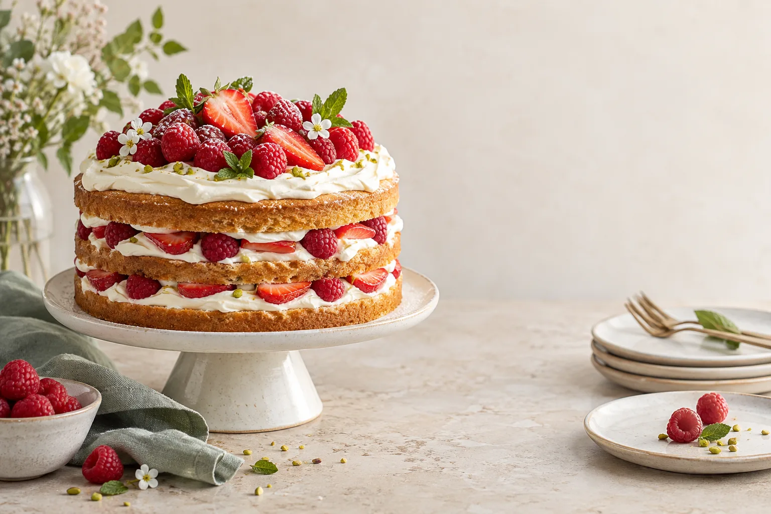 Layered gateau prepared for a Patisserie Valerie ordering guide